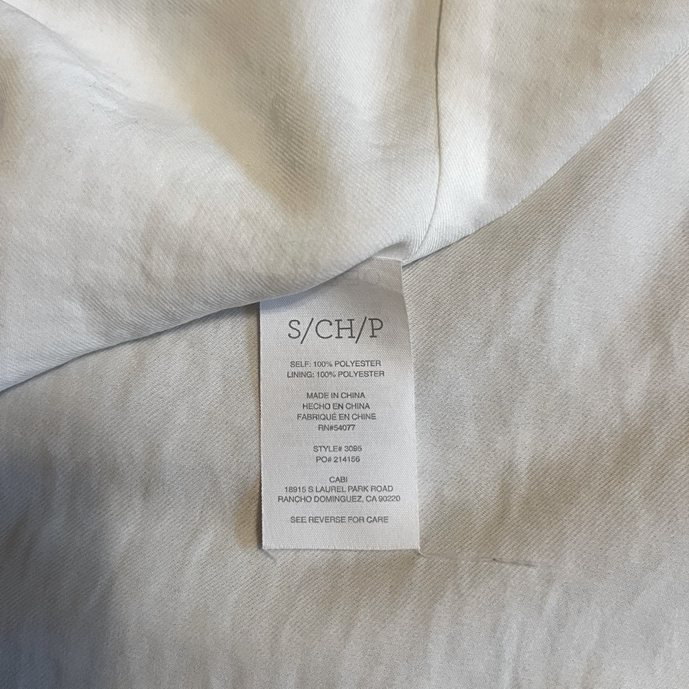 CAbi sleeveless blouse - Sz S - Picture 5 of 5